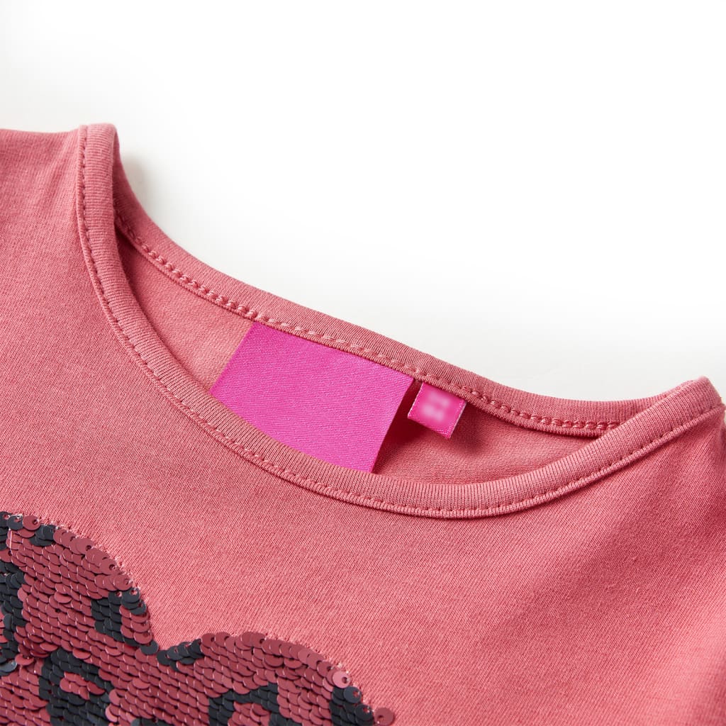 T-shirt manches longues enfant Rose clair 116