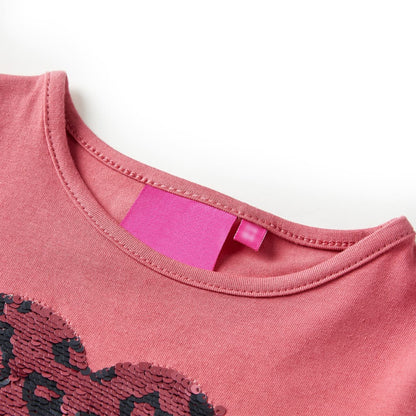 T-shirt manches longues enfant Rose clair 116
