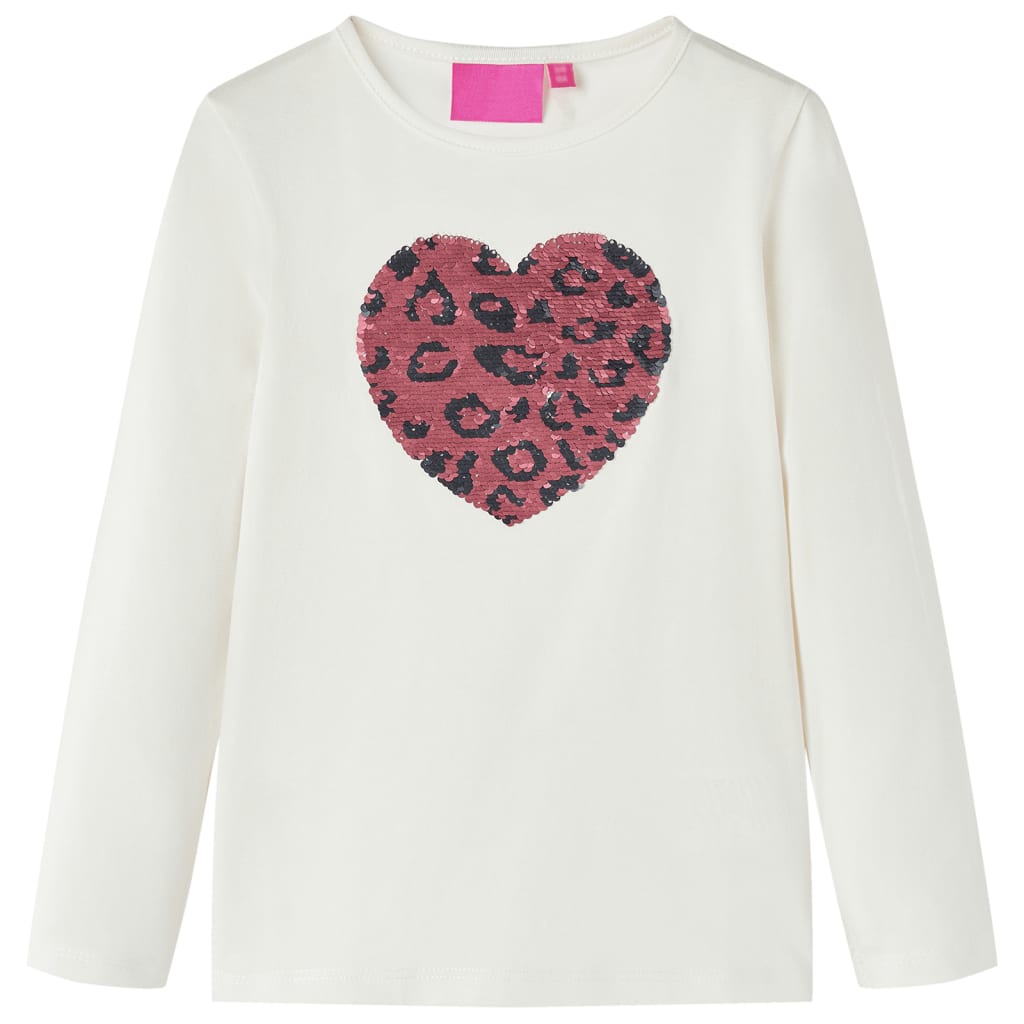 T-shirt manches longues enfant Écru 104