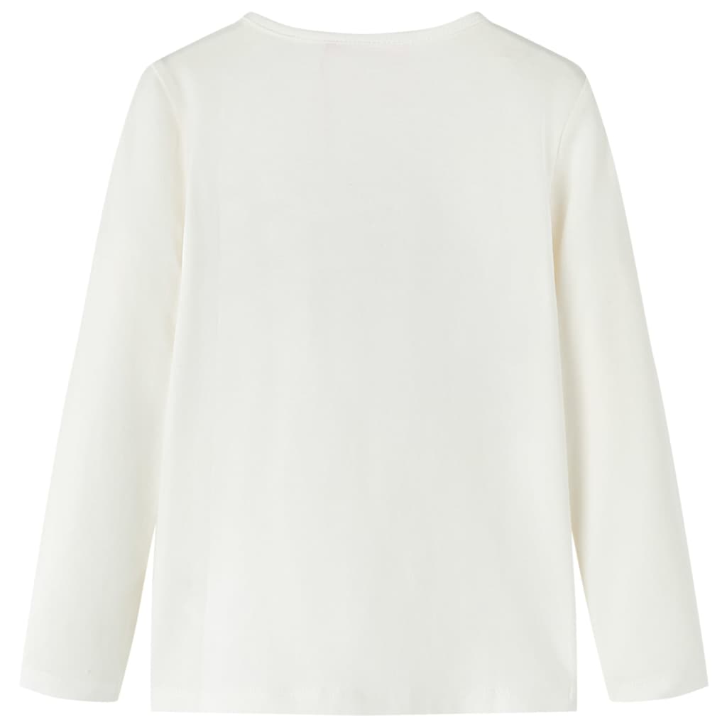 T-shirt manches longues enfant Écru 104