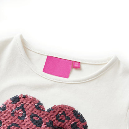 T-shirt manches longues enfant Écru 104