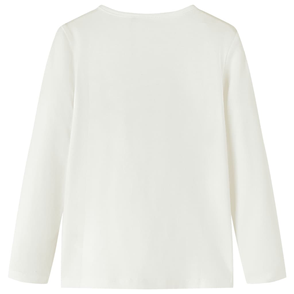 T-shirt manches longues enfant Écru 116