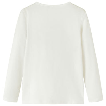 Kinder-Langarmshirt Ecru 116