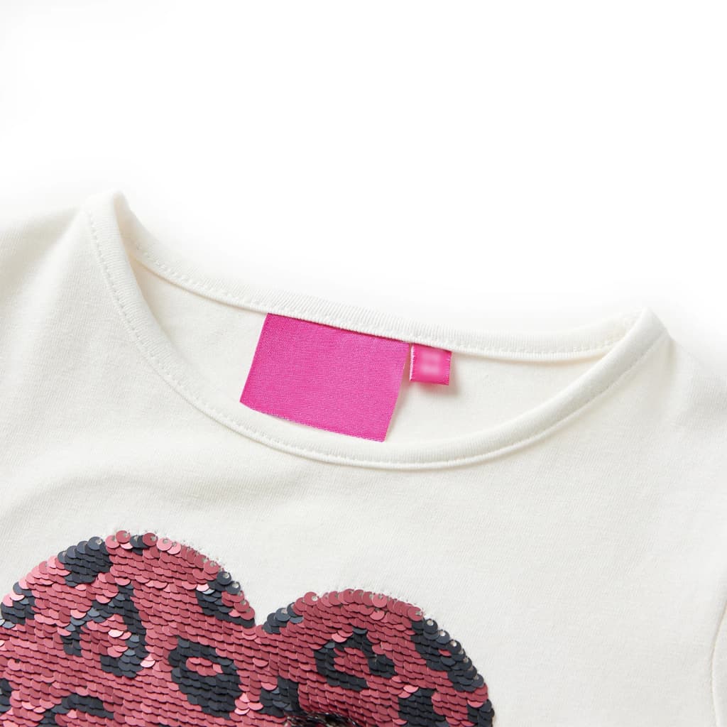 T-shirt manches longues enfant Écru 116