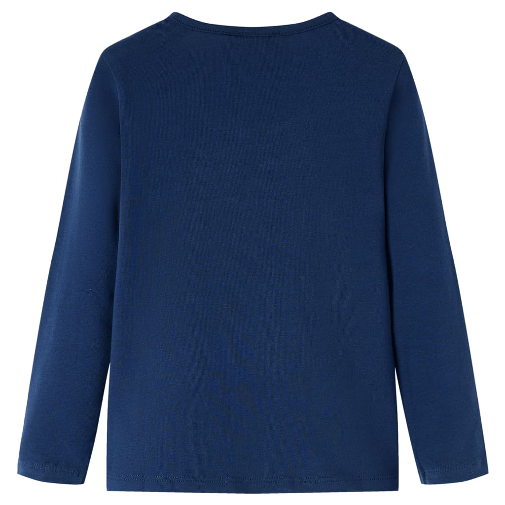 T-shirt manches longues enfant bleu marine 104