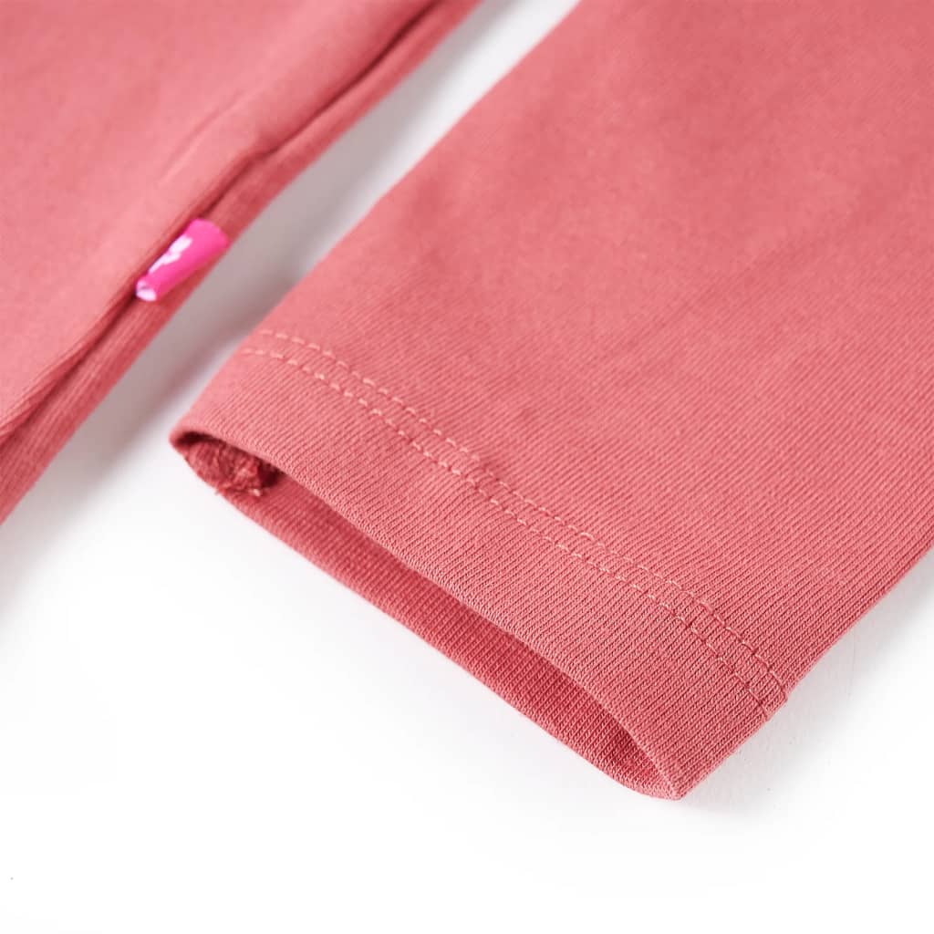 T-shirt manches longues enfant Rose vieilli 128