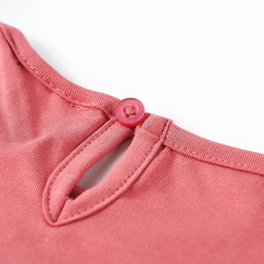 T-shirt manches longues enfant Rose vieilli 128