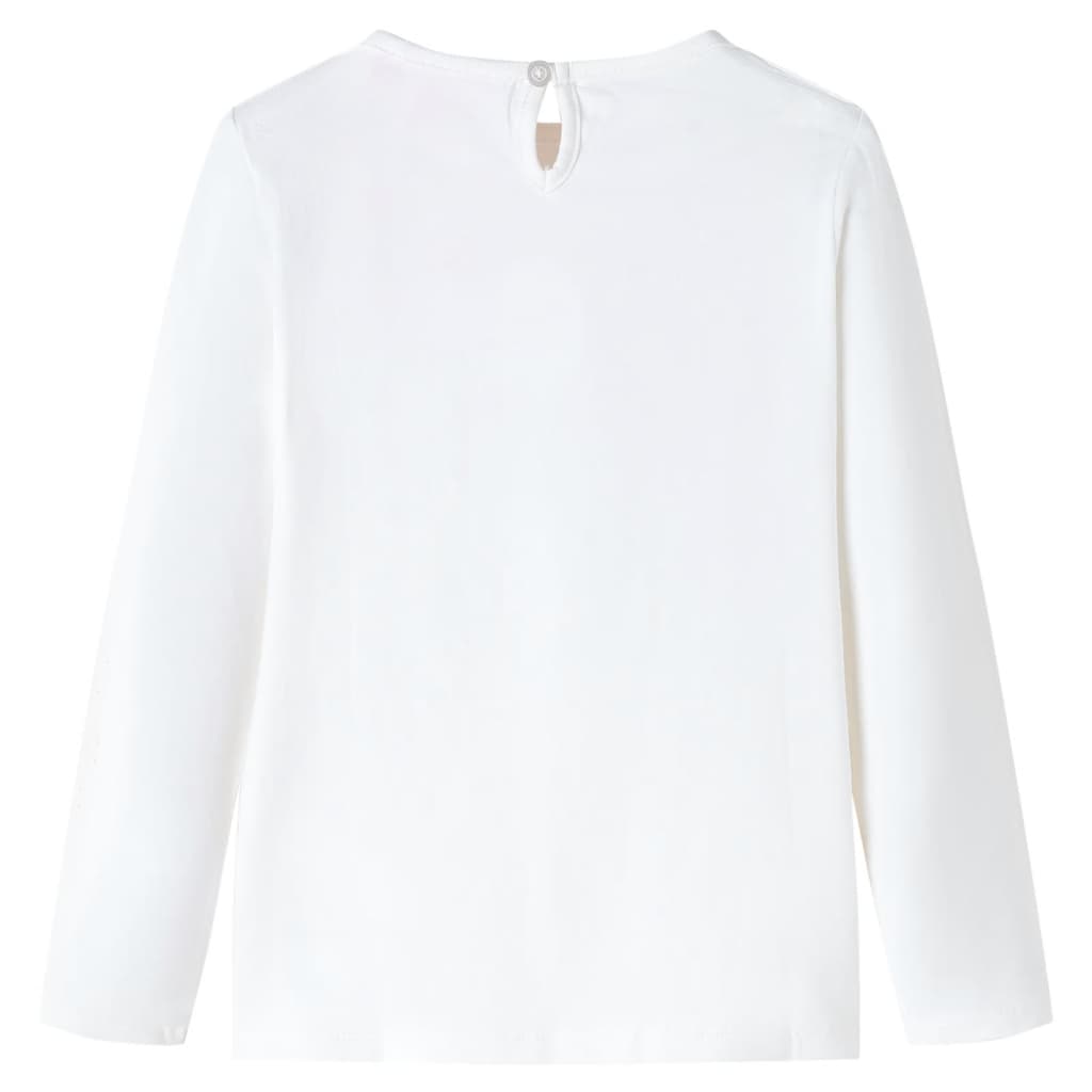 T-shirt manches longues enfant Écru 116