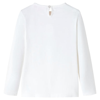 T-shirt manches longues enfant Écru 116