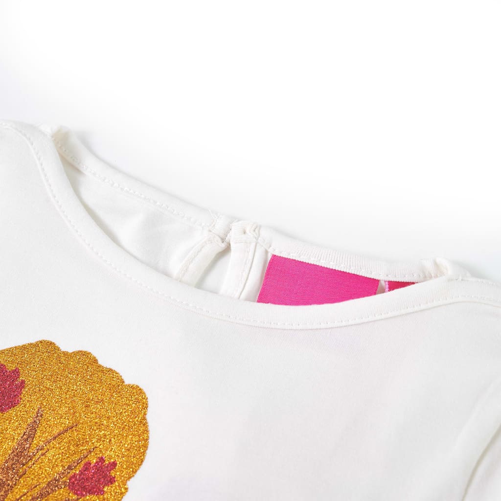 T-shirt manches longues enfant Écru 116