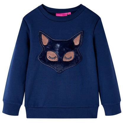 Sweat-shirt enfant bleu marine 140