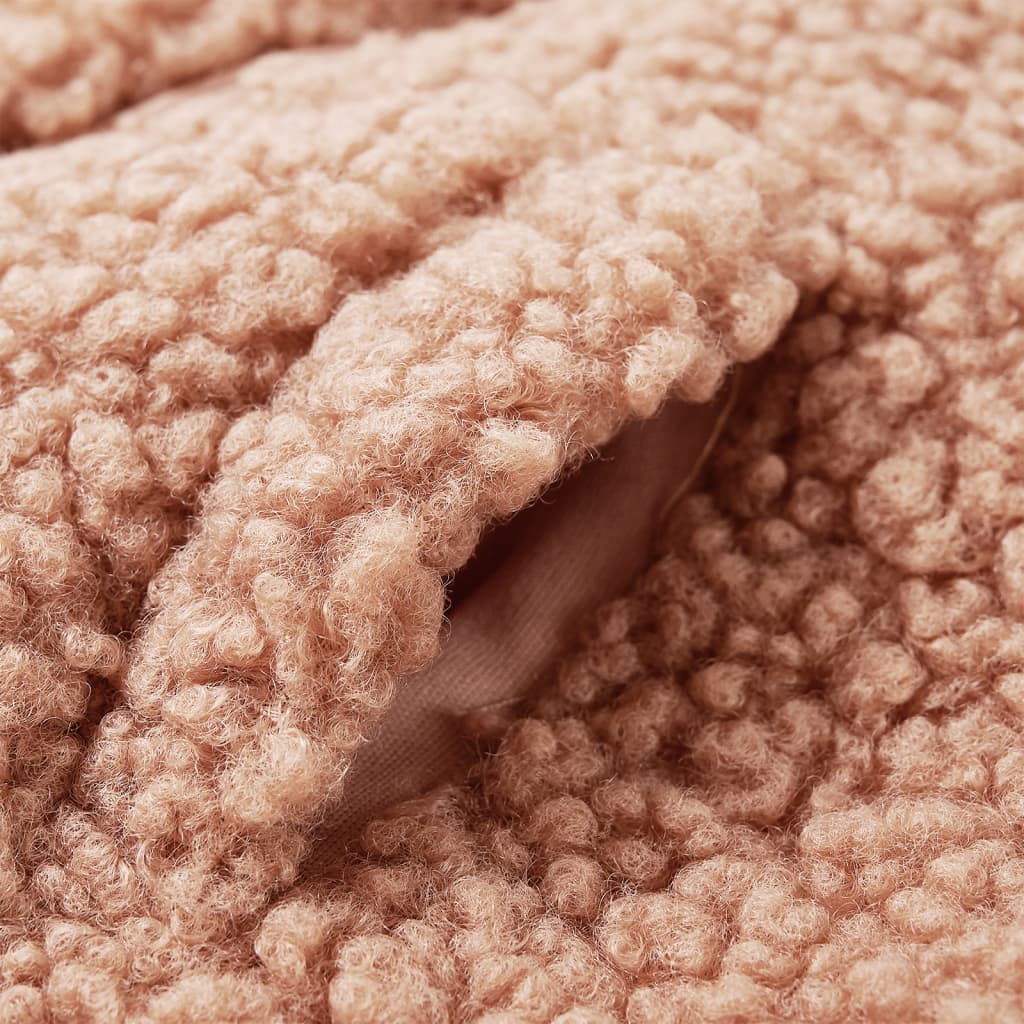 Veste à capuche enfant en fausse fourrure Teddy Cognac clair 104