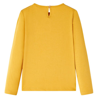 Kinder-Langarmshirt Ocker 104