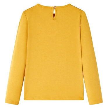 Kinder-Langarmshirt Ocker 128