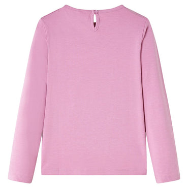 Kinder-Langarmshirt Dunkelrosa 92
