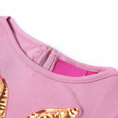 T-shirt enfant à manches longues Rose foncé 128