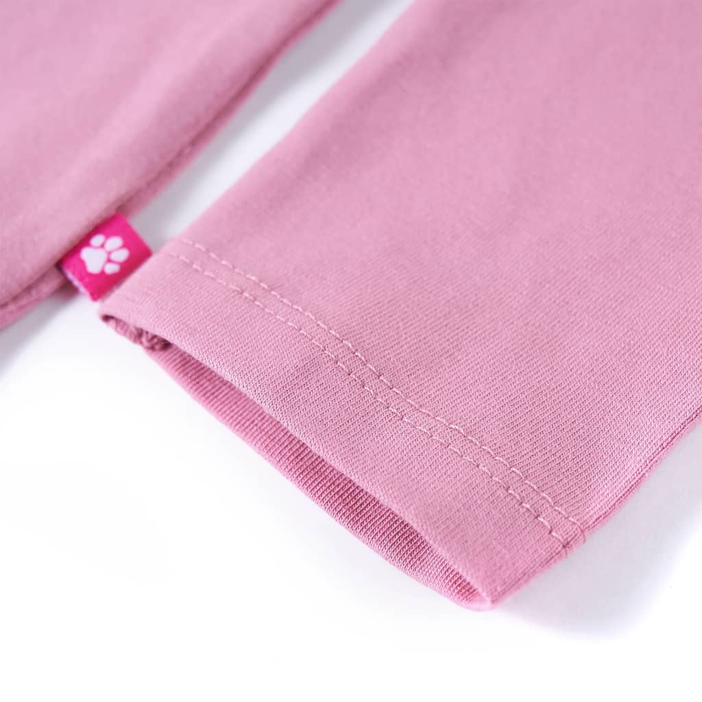 T-shirt enfant à manches longues Rose foncé 128