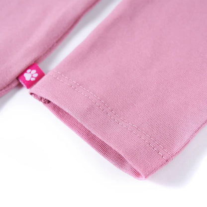 T-shirt enfant à manches longues Rose foncé 128