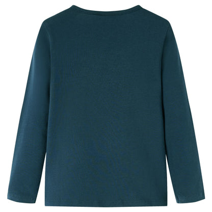 Kinder-Langarmshirt Dunkelgrün 104