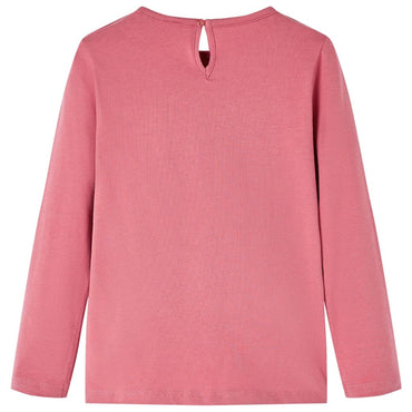 Kinder-Langarmshirt Altrosa 104