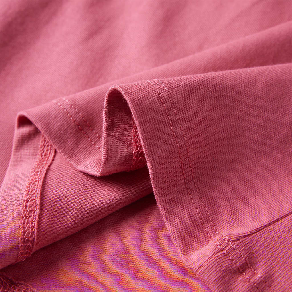 T-shirt manches longues enfant vieux rose 116