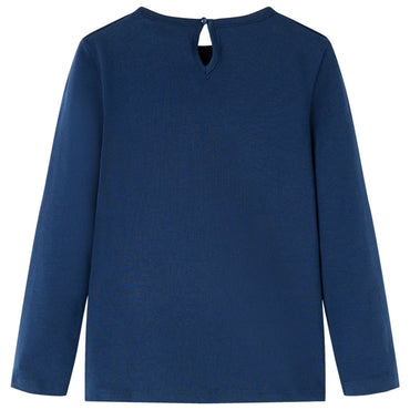 T-shirt manches longues enfant bleu marine 116