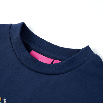 Kinder-Sweatshirt Marineblau 128