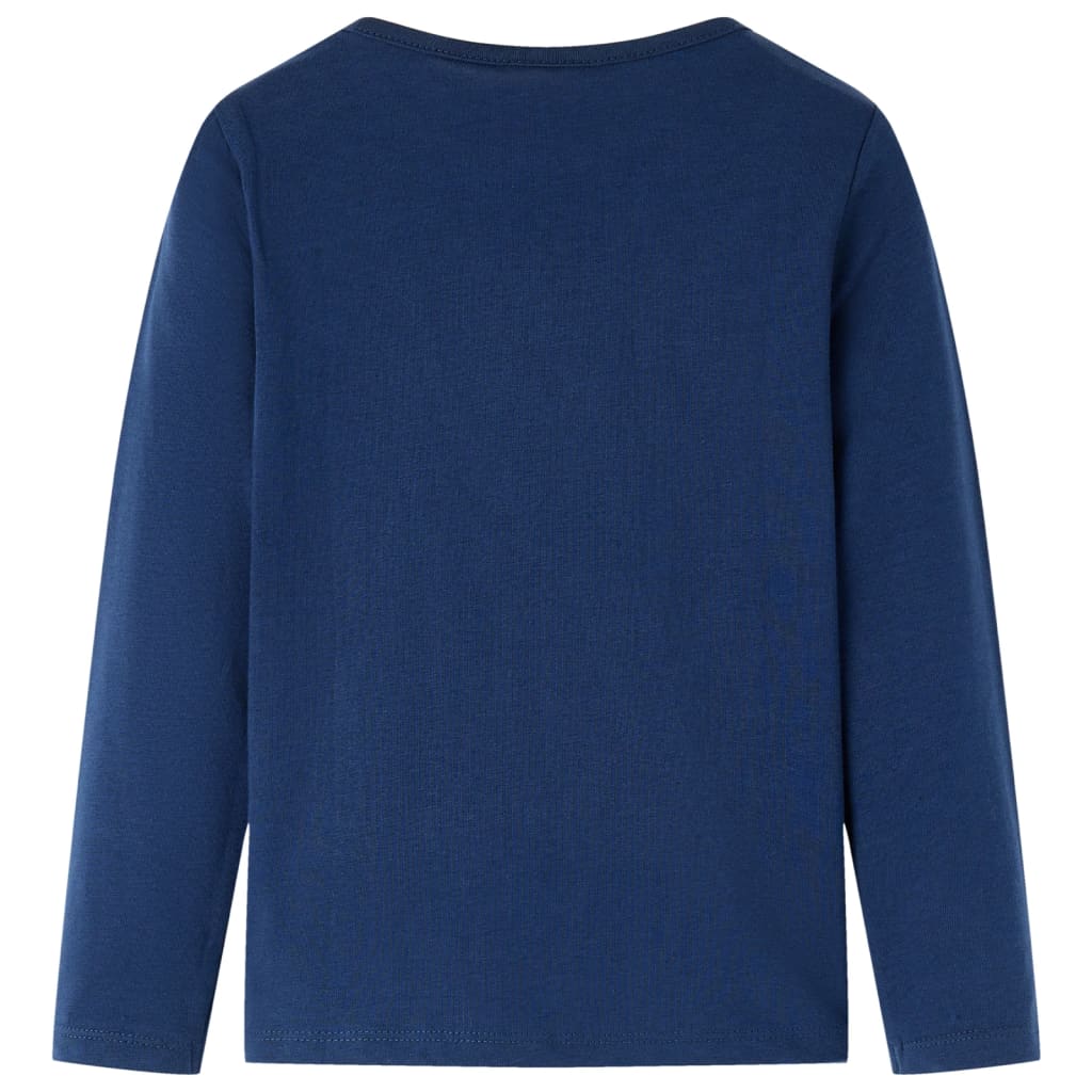T-shirt manches longues enfant bleu marine 104