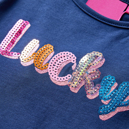 T-shirt manches longues enfant bleu marine 104
