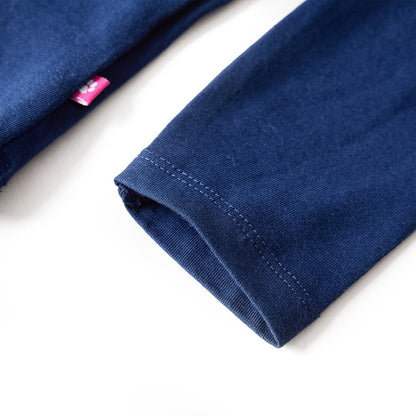 T-shirt manches longues enfant bleu marine 104