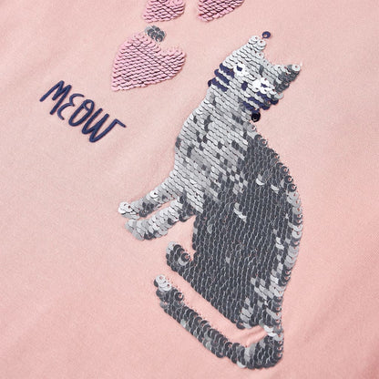 Kinder-Langarmshirt Hellrosa 128