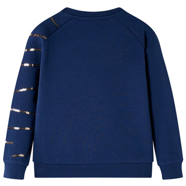 Kinder-Sweatshirt Marineblau 116