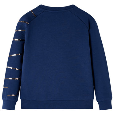 Sweatshirt enfant bleu marine 128