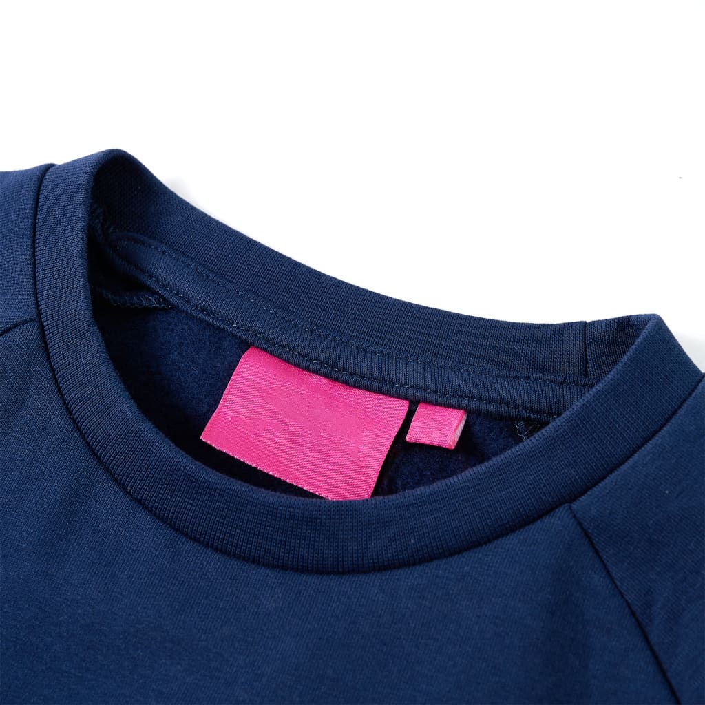Sweatshirt enfant bleu marine 128