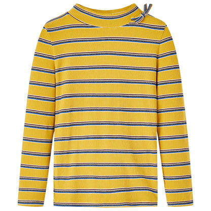 Kinder-Langarmshirt Ocker 140