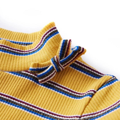Kinder-Langarmshirt Ocker 140