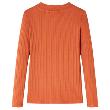 Kinder-Langarmshirt Dunkelorange 104