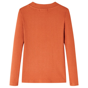 Kinder-Langarmshirt Dunkelorange 116