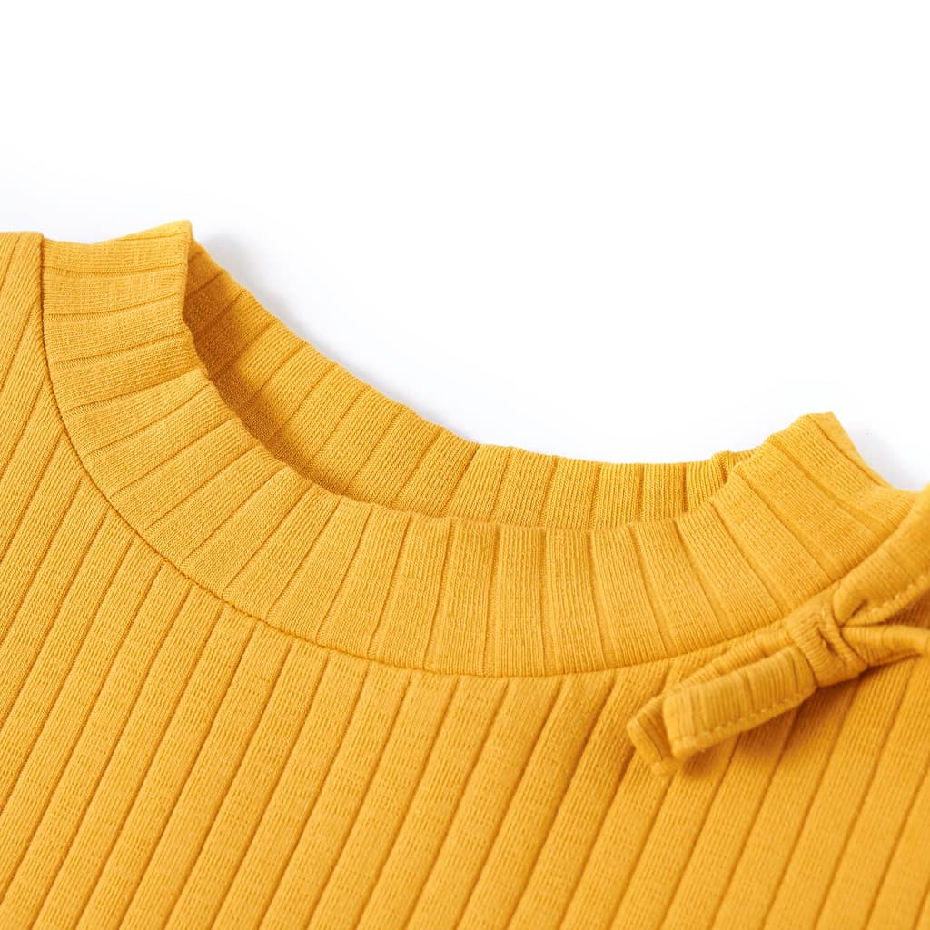 Kinder-Langarmshirt Ocker 128