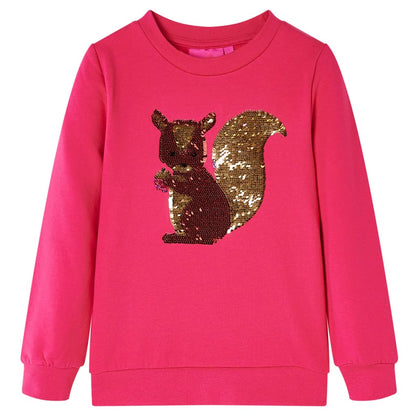 Sweatshirt enfant rose vif 92