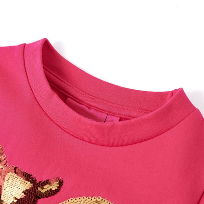 Sweatshirt enfant rose vif 92
