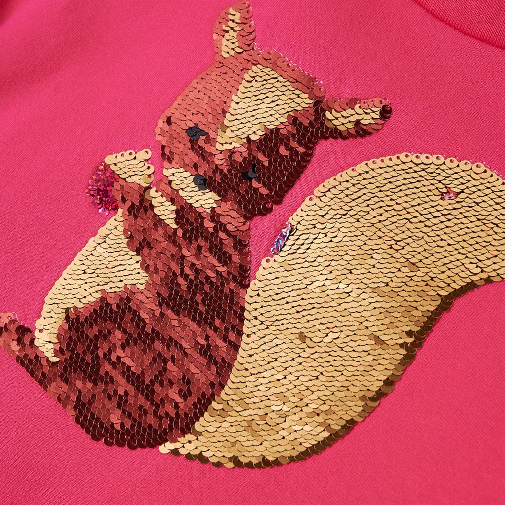 Sweatshirt enfant rose vif 92