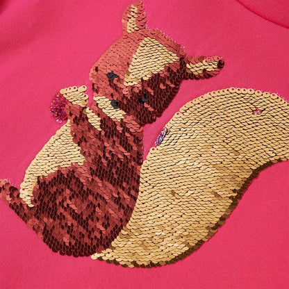 Sweatshirt enfant rose vif 92