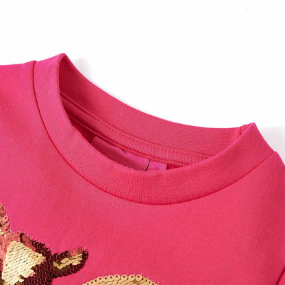 Sweat-shirt enfant rose vif 116