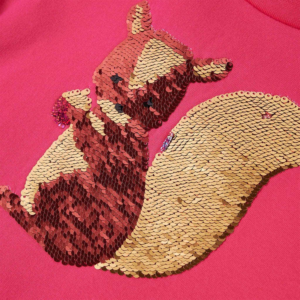 Sweat-shirt enfant rose vif 116