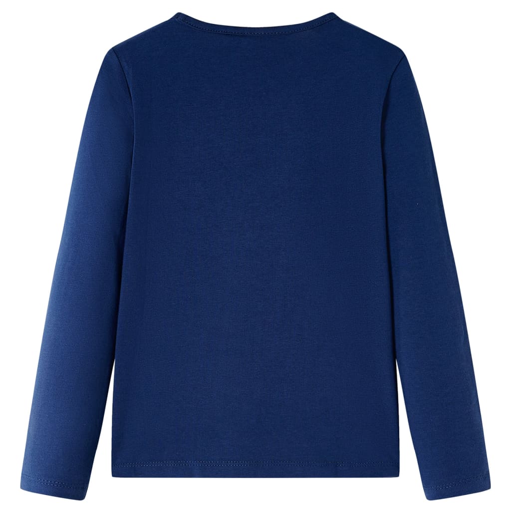T-shirt manches longues enfant bleu marine 104