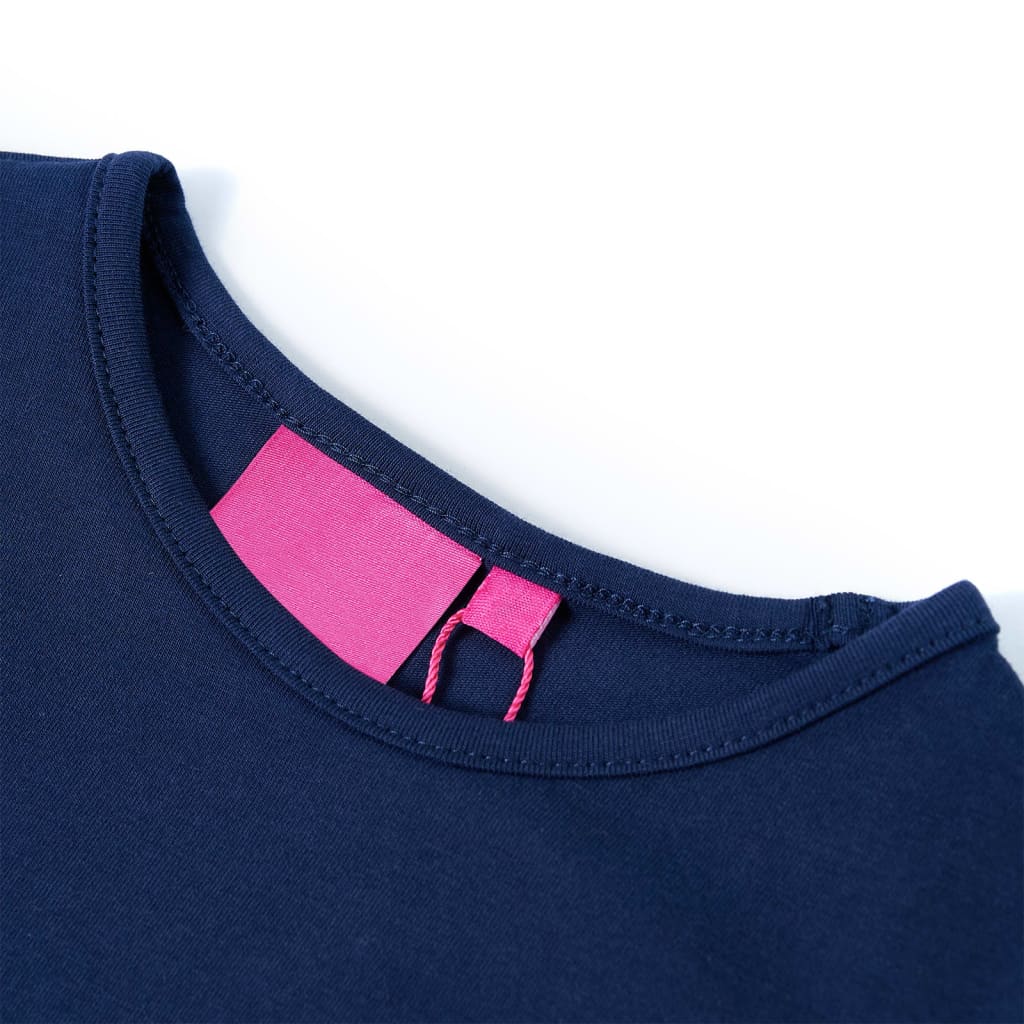 T-shirt manches longues enfant bleu marine 104