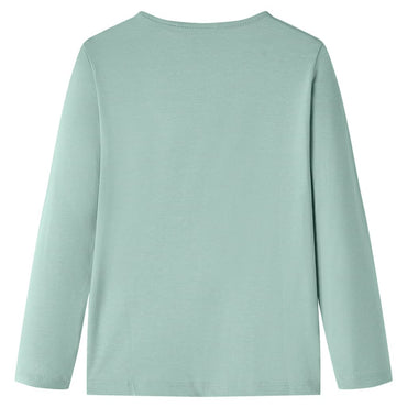 Kinder-Langarmshirt Minzgrün 92