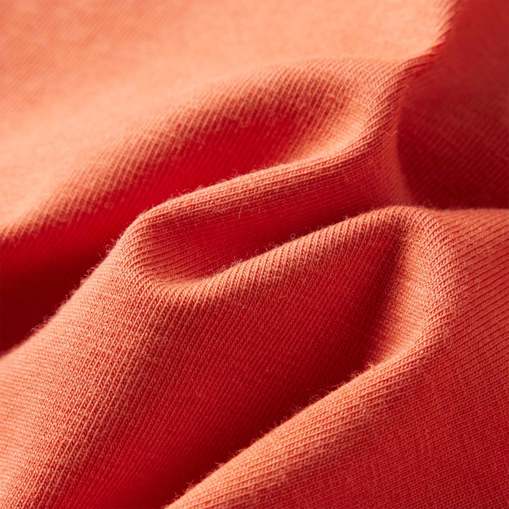 T-shirt manches longues enfant orange foncé 104