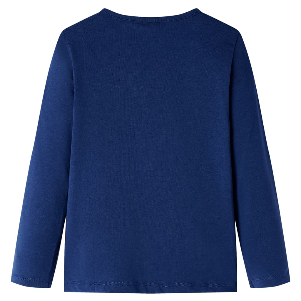 T-shirt manches longues enfant bleu marine 104